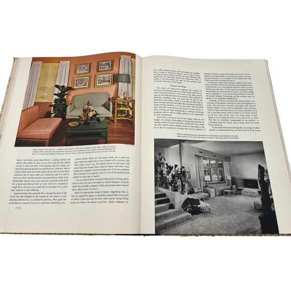 1954 Ladies' Home Journal Book of Interior Decoration Vintage Large Hardcover - Picture 6 of 12